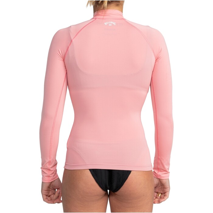 2024 Billabong Frauen Tropic Surf Langarm Lycra-Weste EBJWR03020 - Flamingo